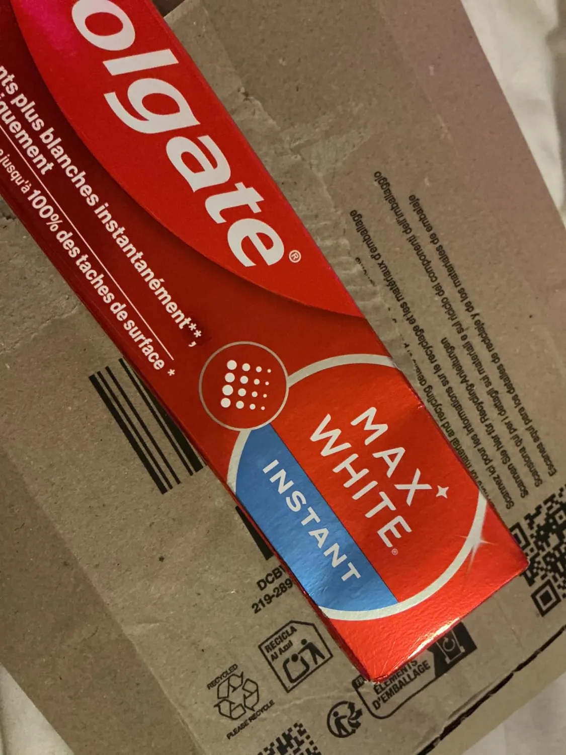 Colgate Max White Optic dentifrice blancheur instantanée 75 ml
