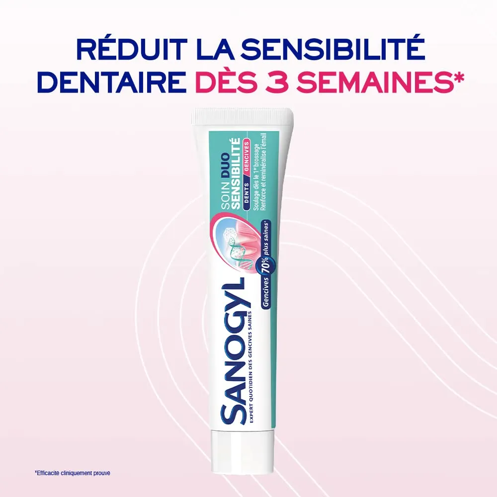 Sanogyl Soin Duo Sensibilité dentifrice 75 ml citrate de potassium