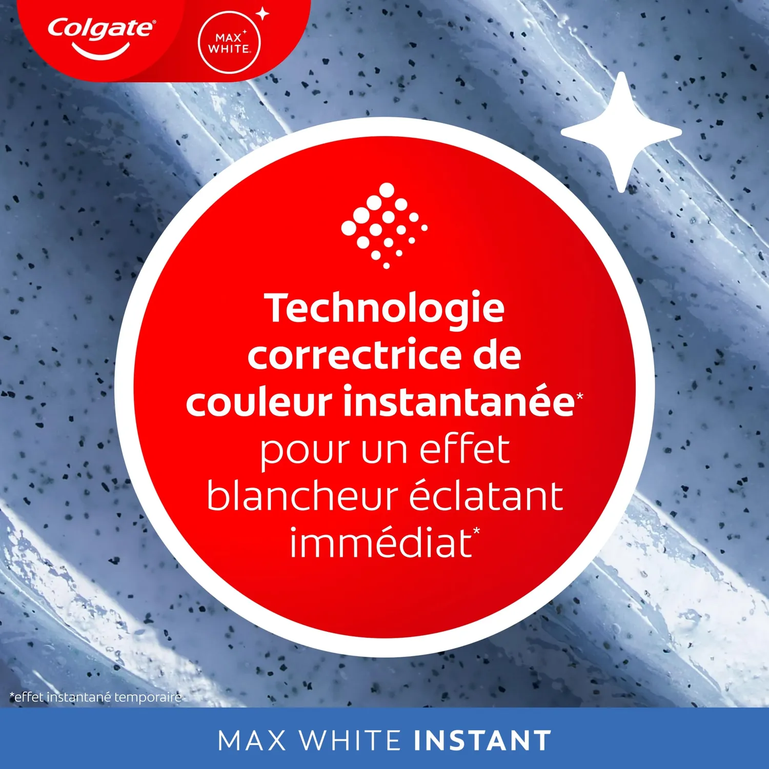 Colgate Max White Instant dentifrice 75 ml azurants optiques