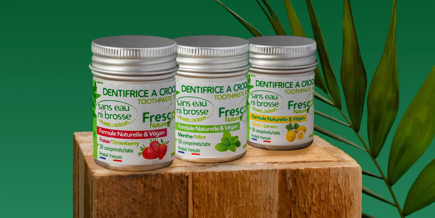Frescoryl Dentifrice à croquer citron 50 comprimés sans rinçage
