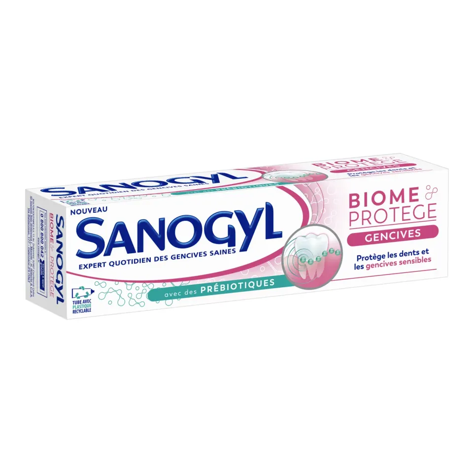 Sanogyl Biome Protège dentifrice soin gencives 75 ml prébiotiques