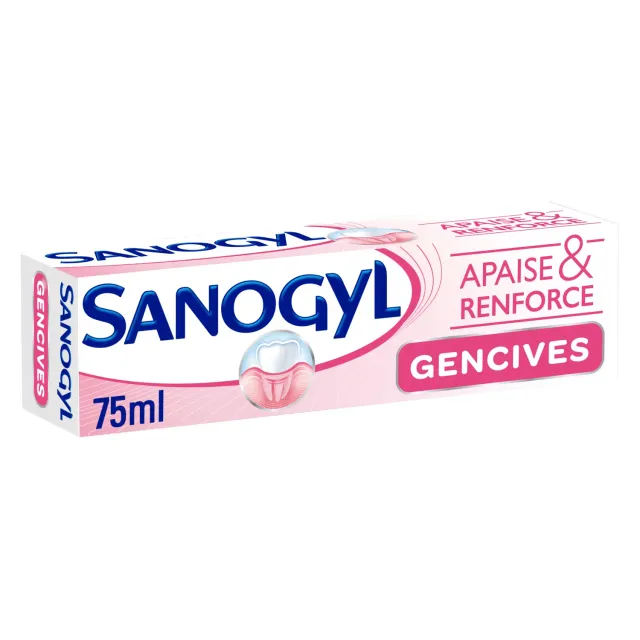 Sanogyl Apaise et Renforce Gencives dentifrice 75 ml eau thermale