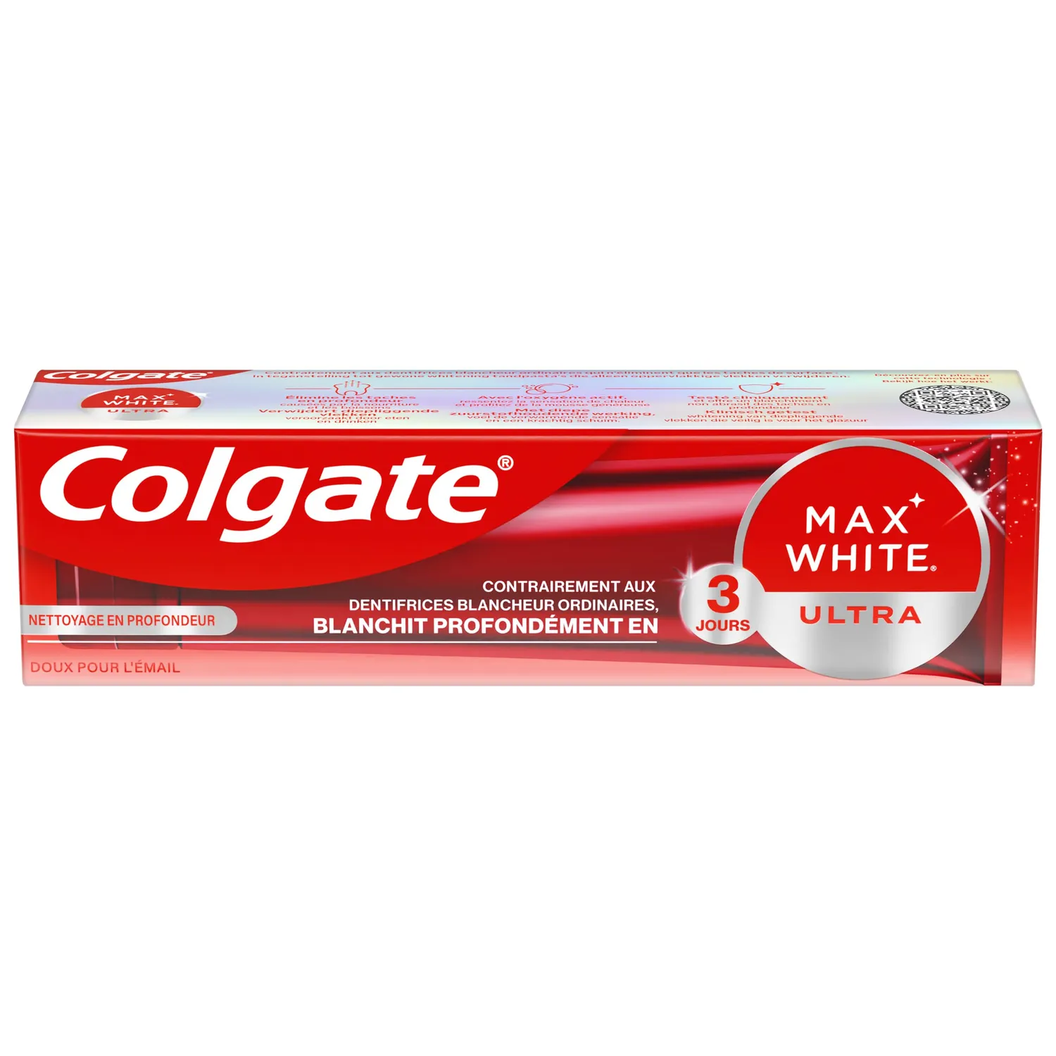 Colgate Max White Ultra Nettoyage en profondeur dentifrice 2 x 75 ml émail
