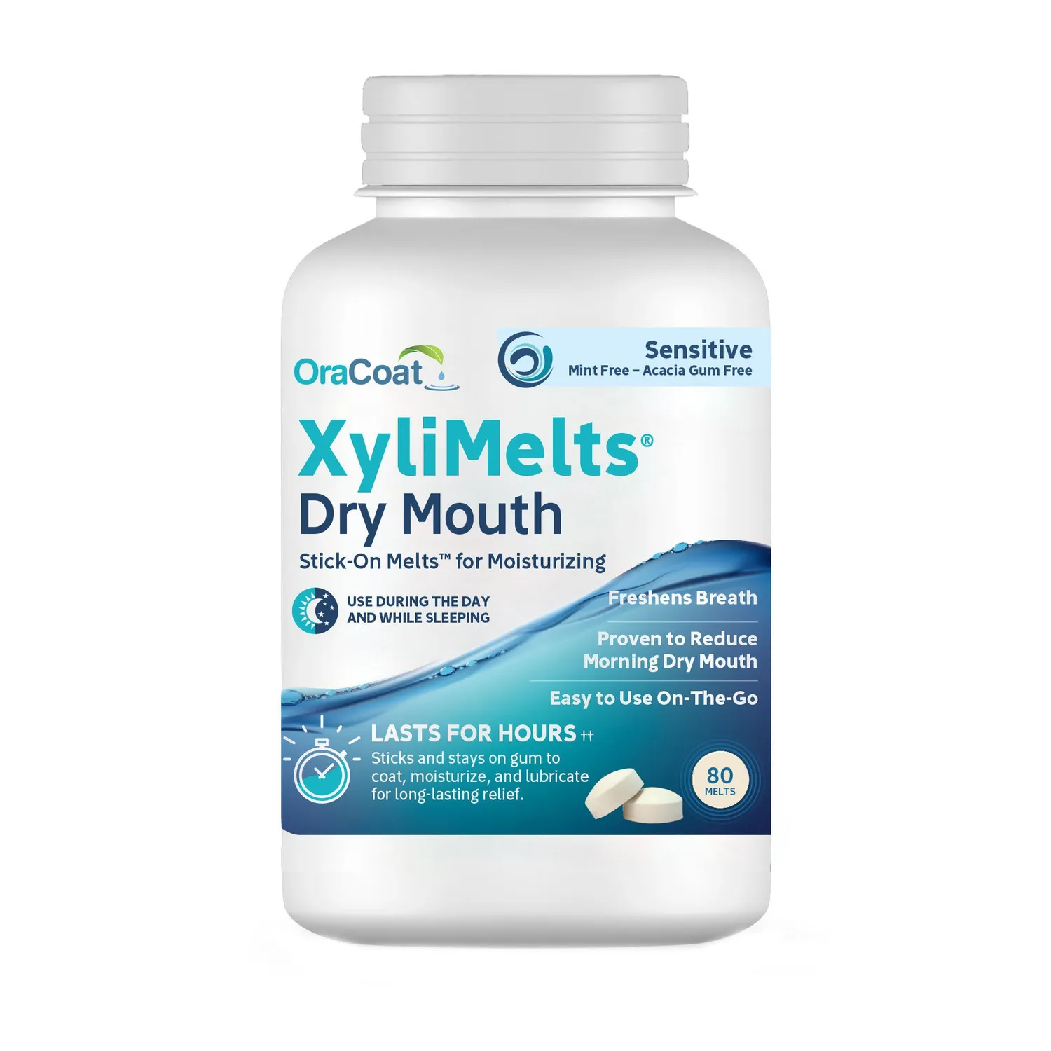 XyliMelts OraCoat Sensitive pastilles 40 unités sans menthe