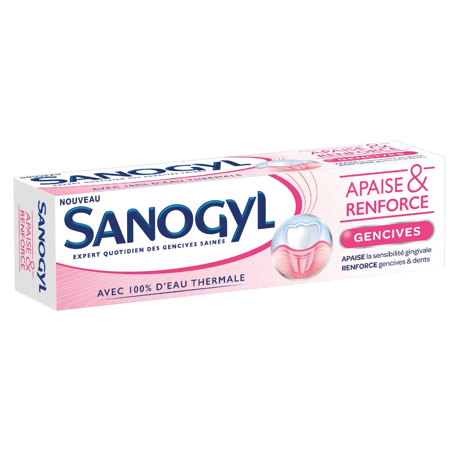 Sanogyl Apaise et Renforce Gencives dentifrice 75 ml eau thermale