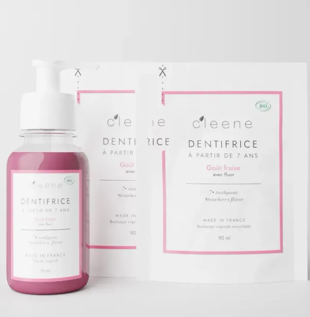 C'leene Pack Découverte 7+/adultes Fraise dentifrice 3 x 90 ml