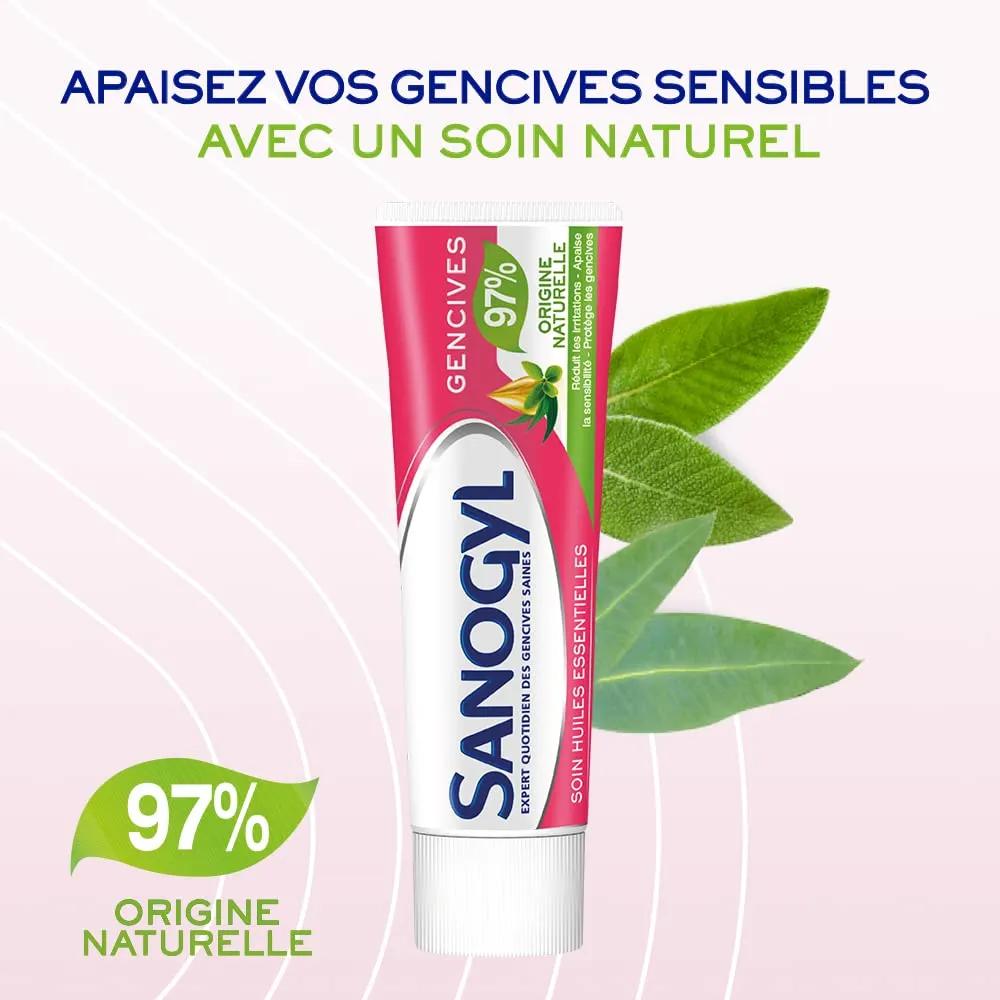 Sanogyl Soin Huiles Essentielles dentifrice gencives 75 ml naturel