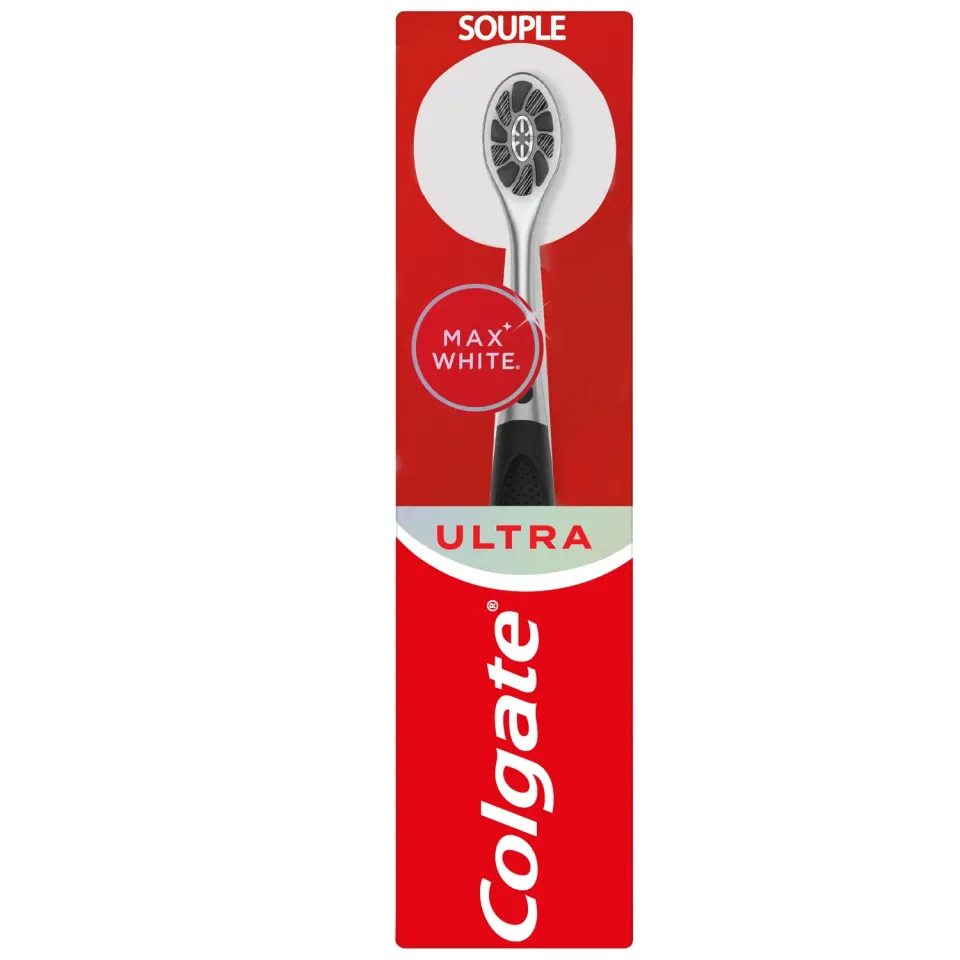 Colgate Max White Ultra brosse à dents souple brins charbon unitaire