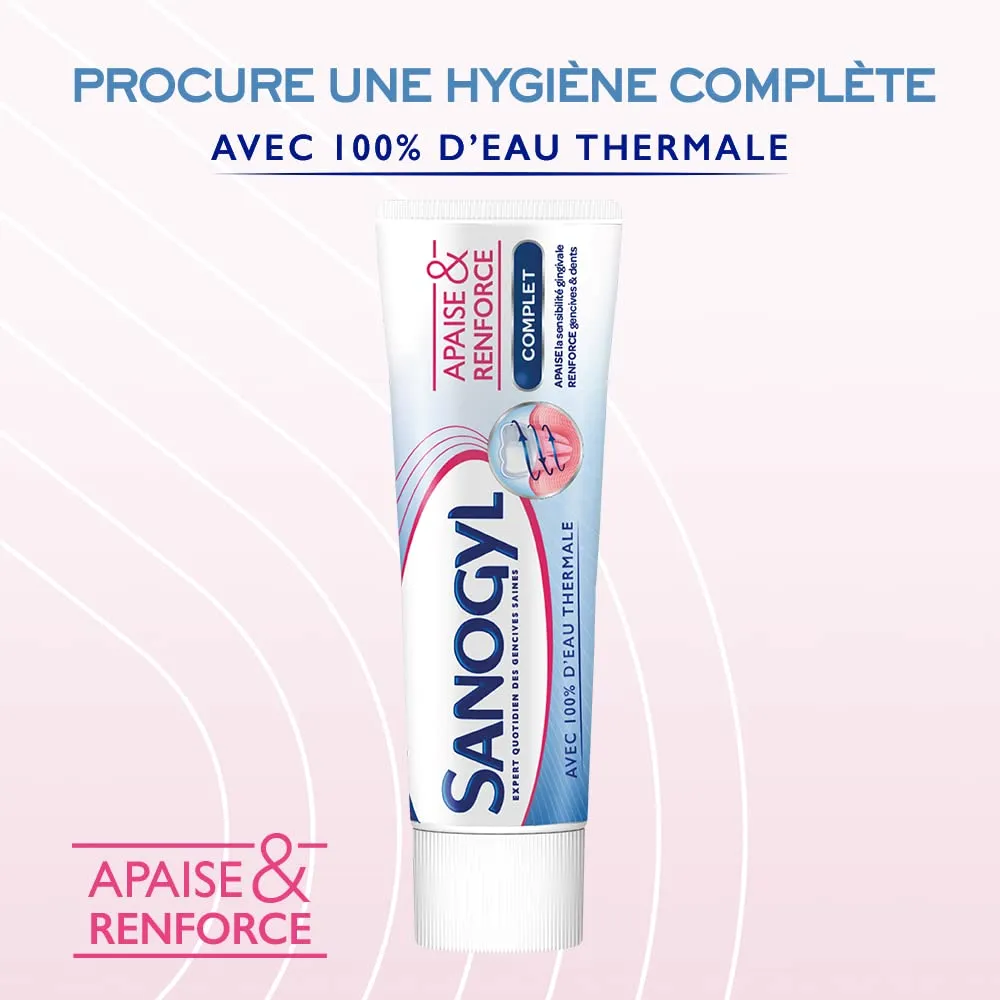 Sanogyl Apaise & Renforce dentifrice Complet 75 ml gencives sensibles