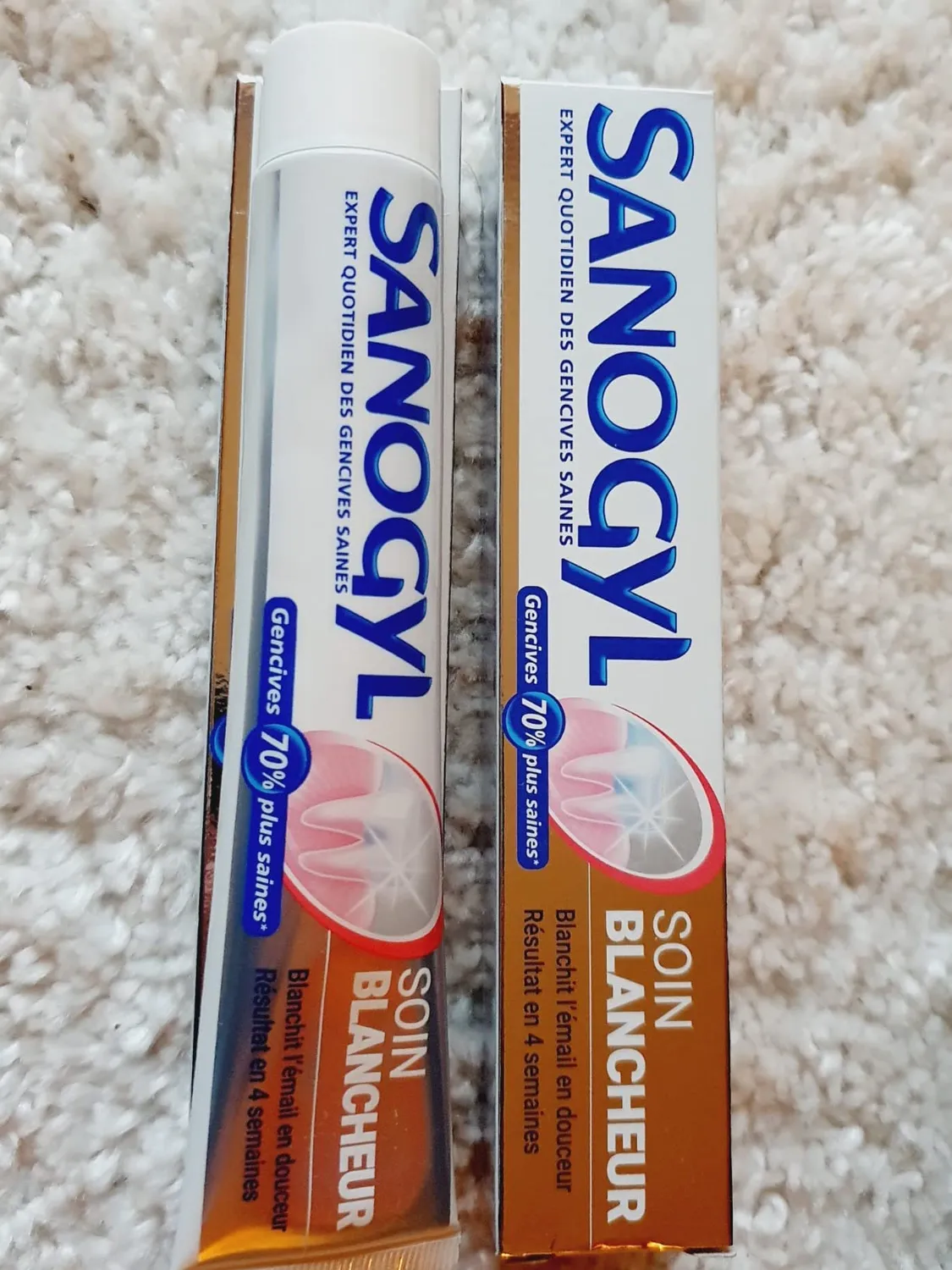 Sanogyl Soin Blancheur dentifrice 75 ml bicarbonate
