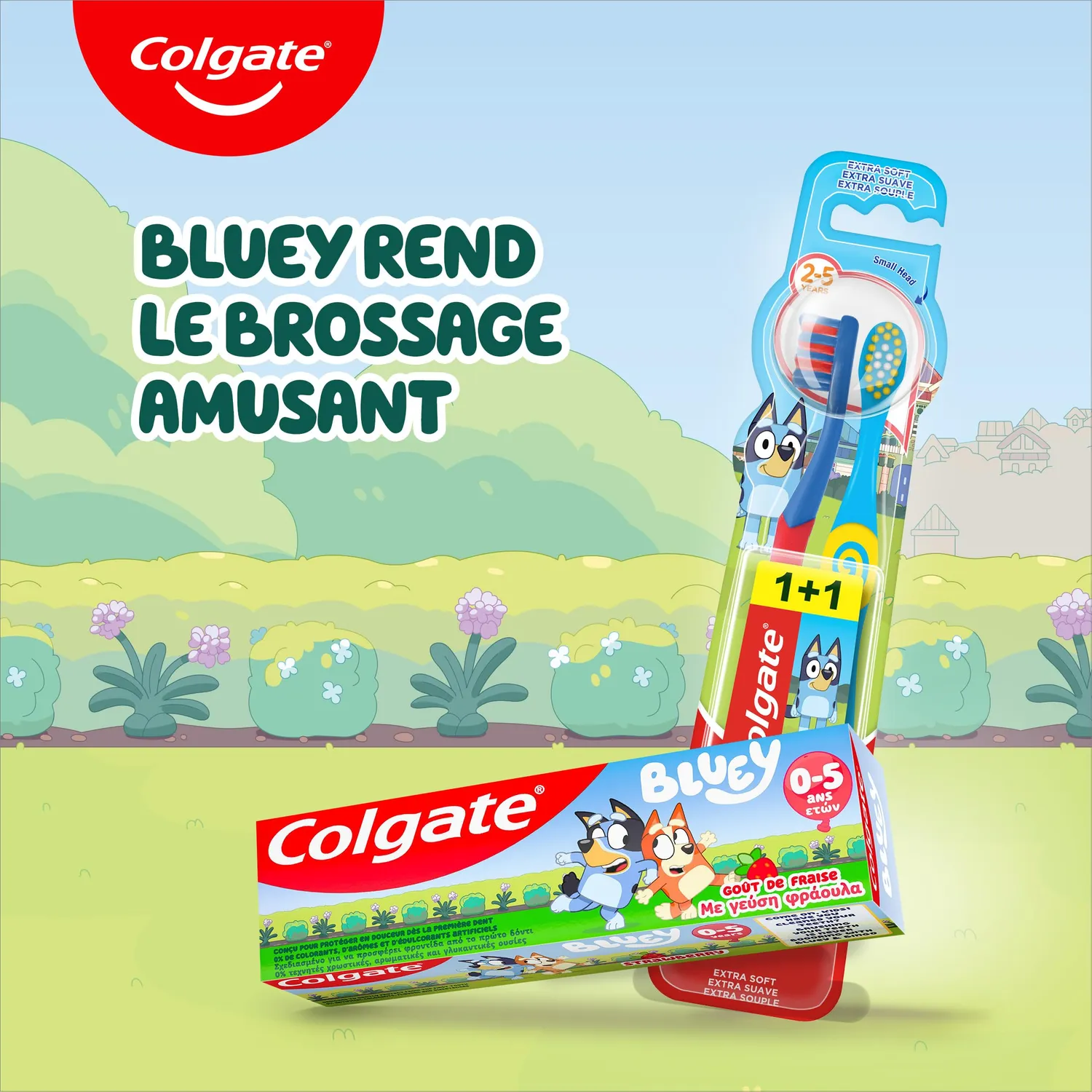 Colgate GABA Bluey dentifrice enfant 50 ml fraise
