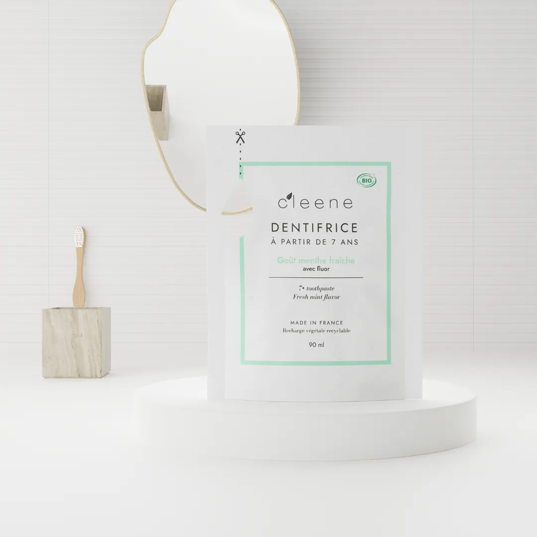 C'leene Eco-Recharge Dentifrice 7+ dentifrice recharge 90 ml fluor