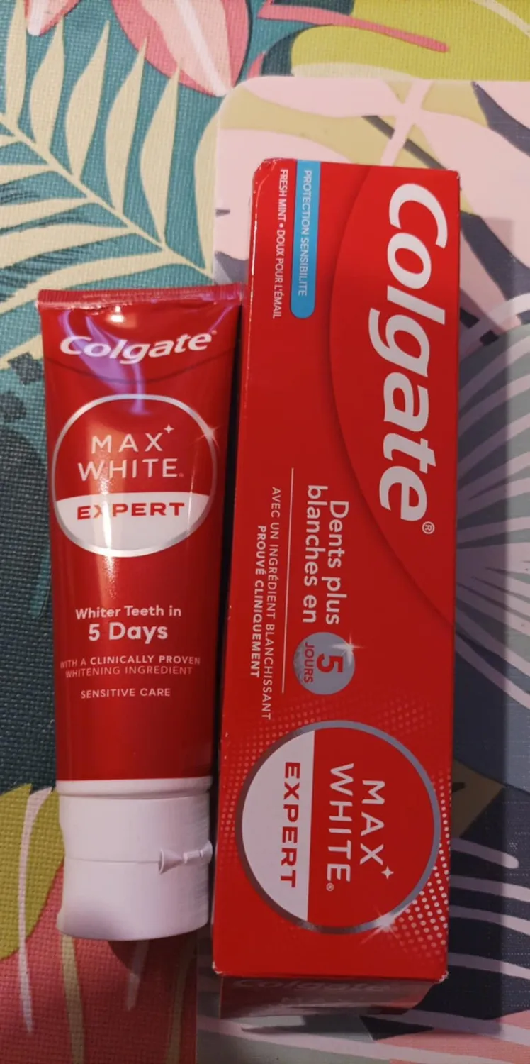 Colgate GABA Max White Expert Protection dentifrice 75 ml dents sensibles