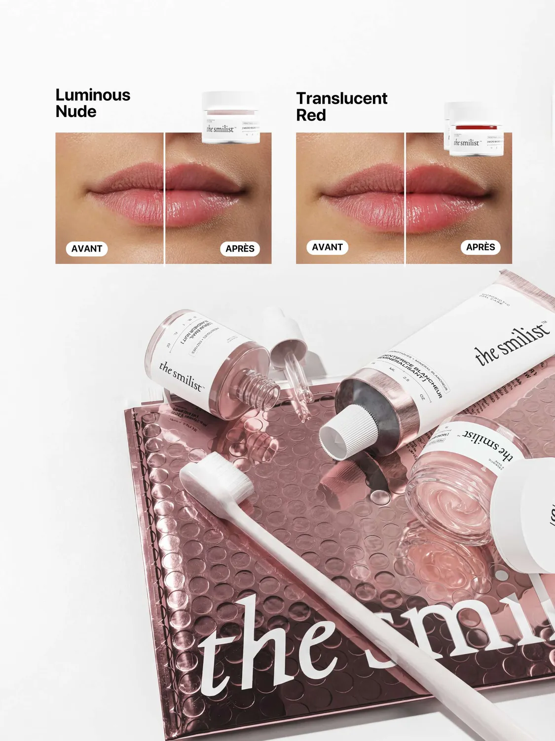 The Smilist Kit Whitening & Lip Luminous Nude soins dents lèvres