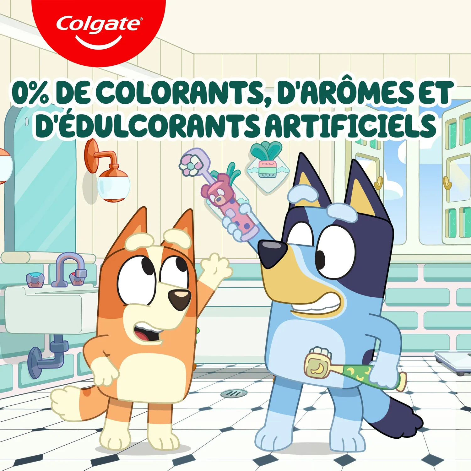Colgate GABA Bluey dentifrice enfant 50 ml fraise