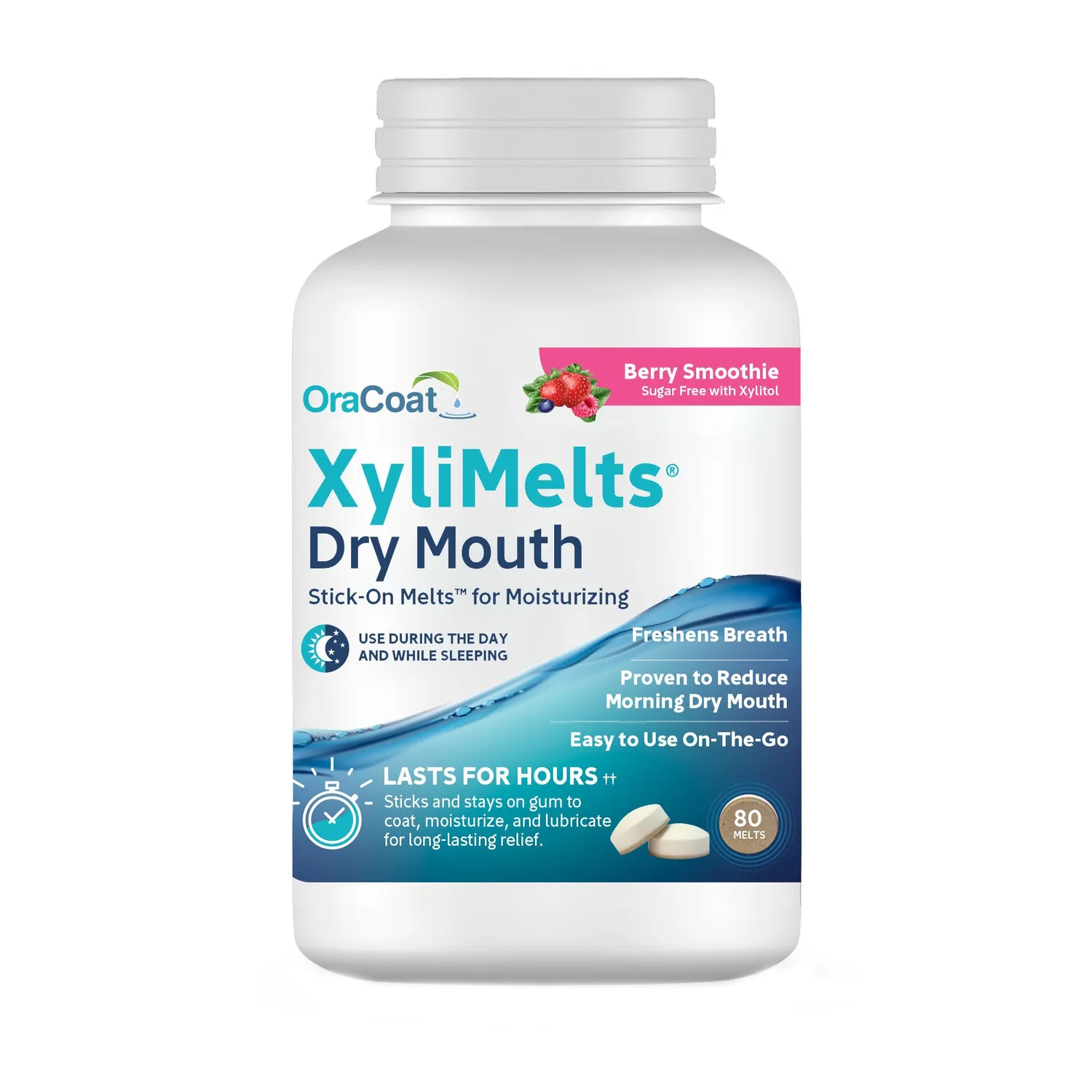 XyliMelts OraCoat Berry Smoothie pastilles 40 unités bouche sèche