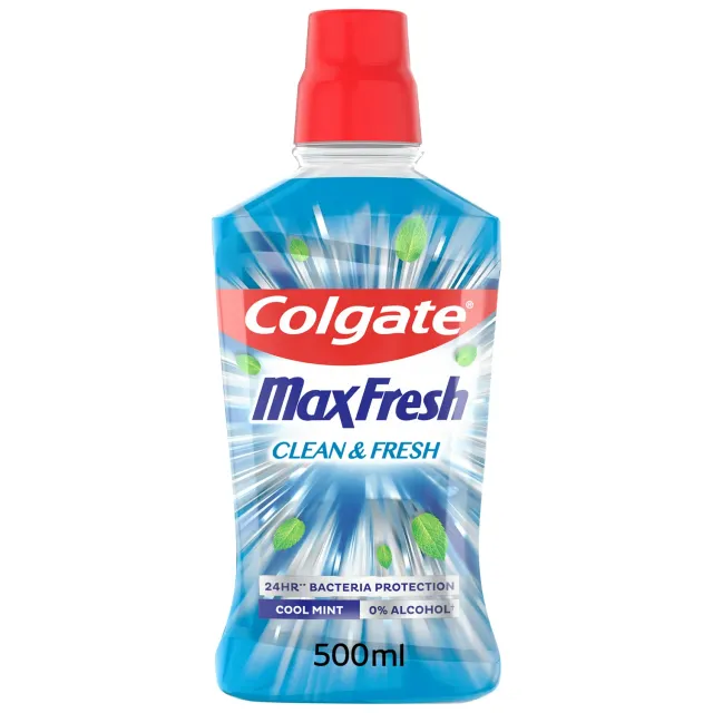 Colgate Max Fresh Clean & Fresh bain de bouche menthe fraîche 500 ml sans alcool