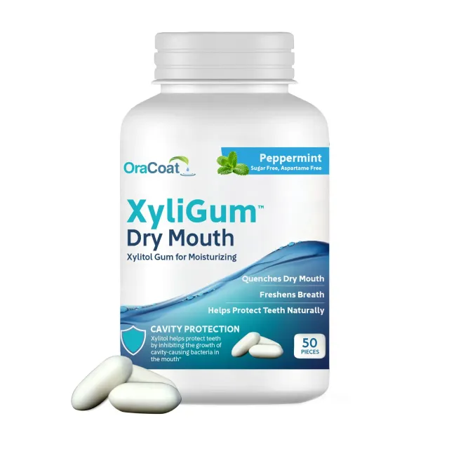 XyliMelts OraCoat XyliGum gomme menthe poivrée 50