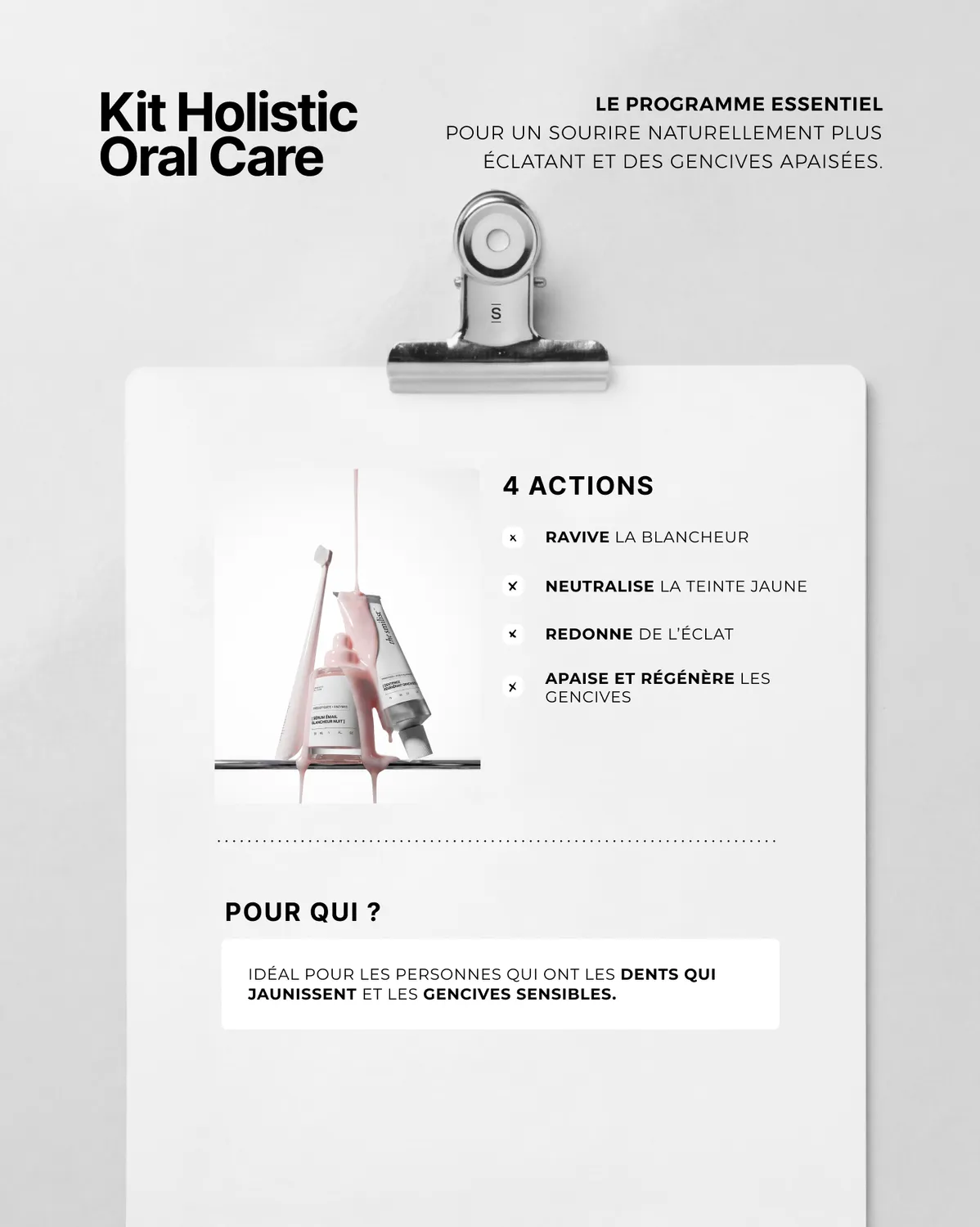 The Smilist Kit Holistic Oral Care kit bucco-dentaire blancheur et gencives