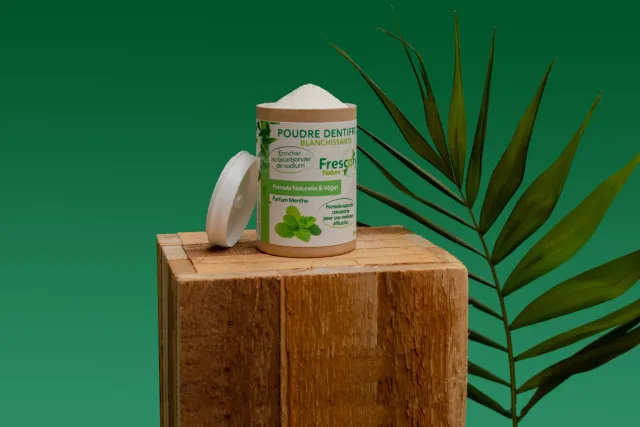 Frescoryl Nature poudre dentifrice 40 g menthe