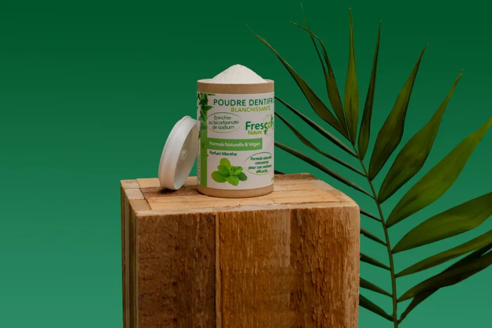 Frescoryl Nature poudre dentifrice 40 g menthe
