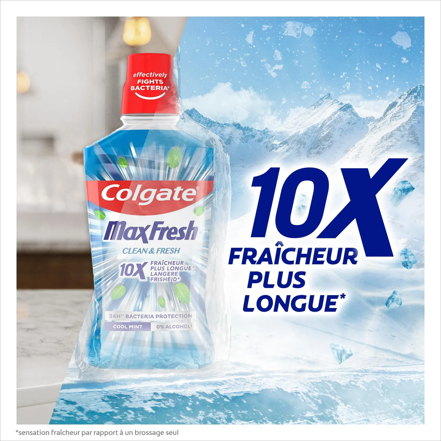Colgate Max Fresh Clean & Fresh bain de bouche menthe fraîche 500 ml sans alcool