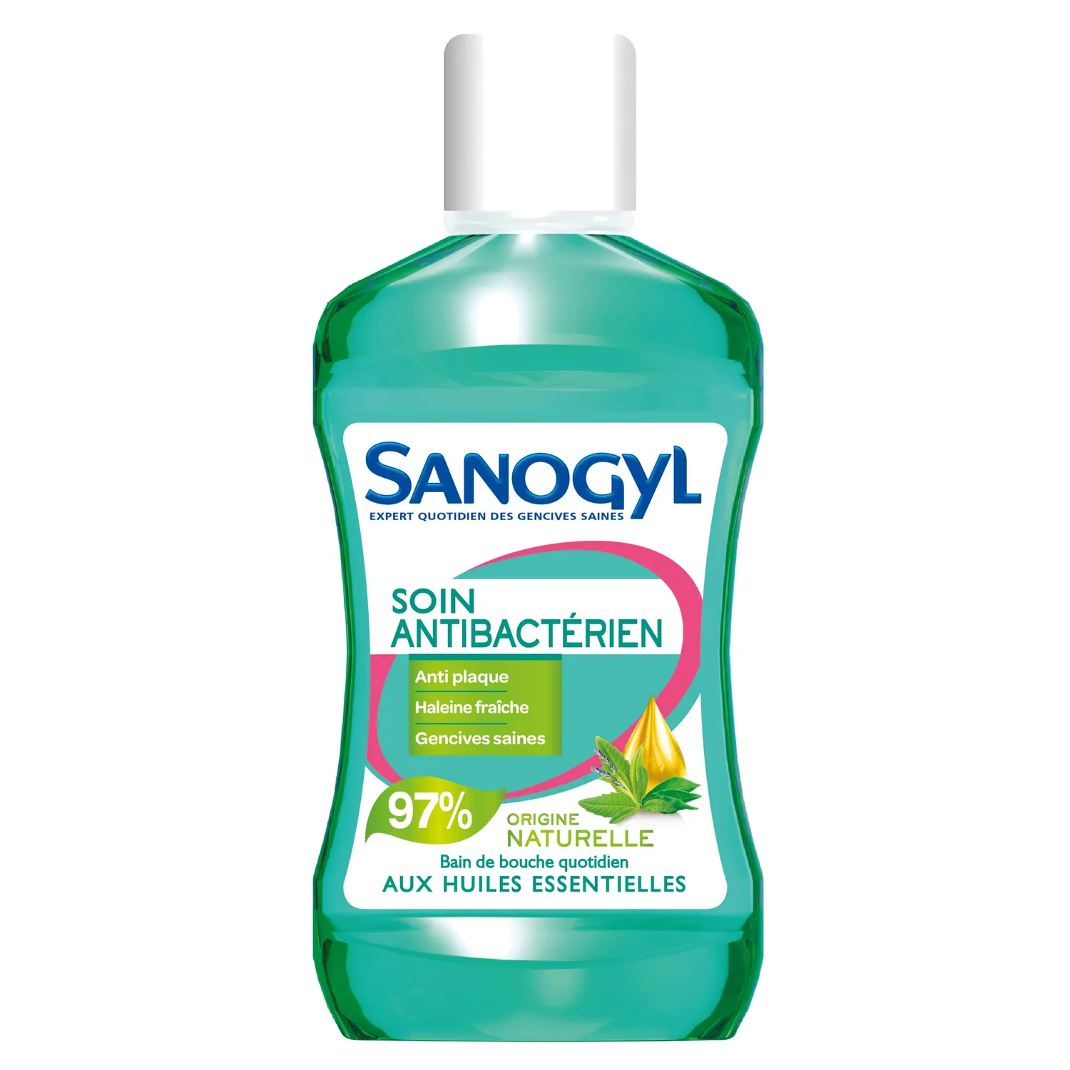 Sanogyl Soin Antibactérien bain de bouche 500 ml huiles essentielles