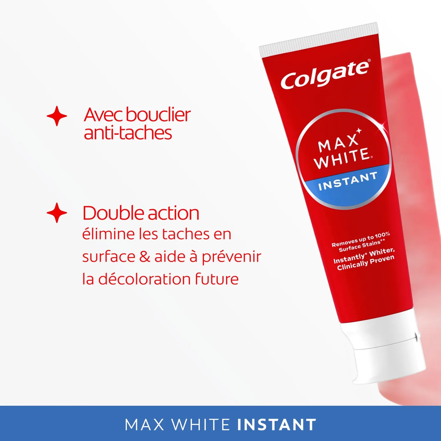 Colgate Max White Instant dentifrice 75 ml azurants optiques