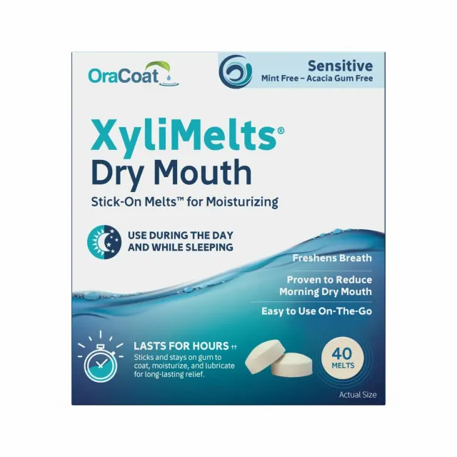 XyliMelts OraCoat Sensitive pastilles 40 unités sans menthe