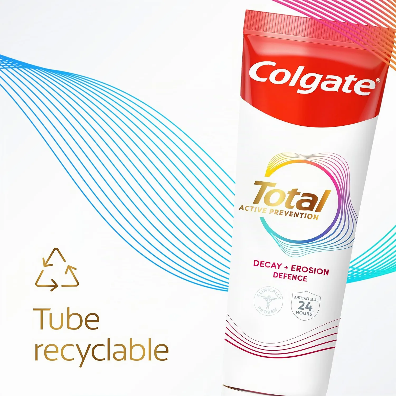 Colgate Total Active Protection Caries & Érosion dentifrice 3 x 75 ml
