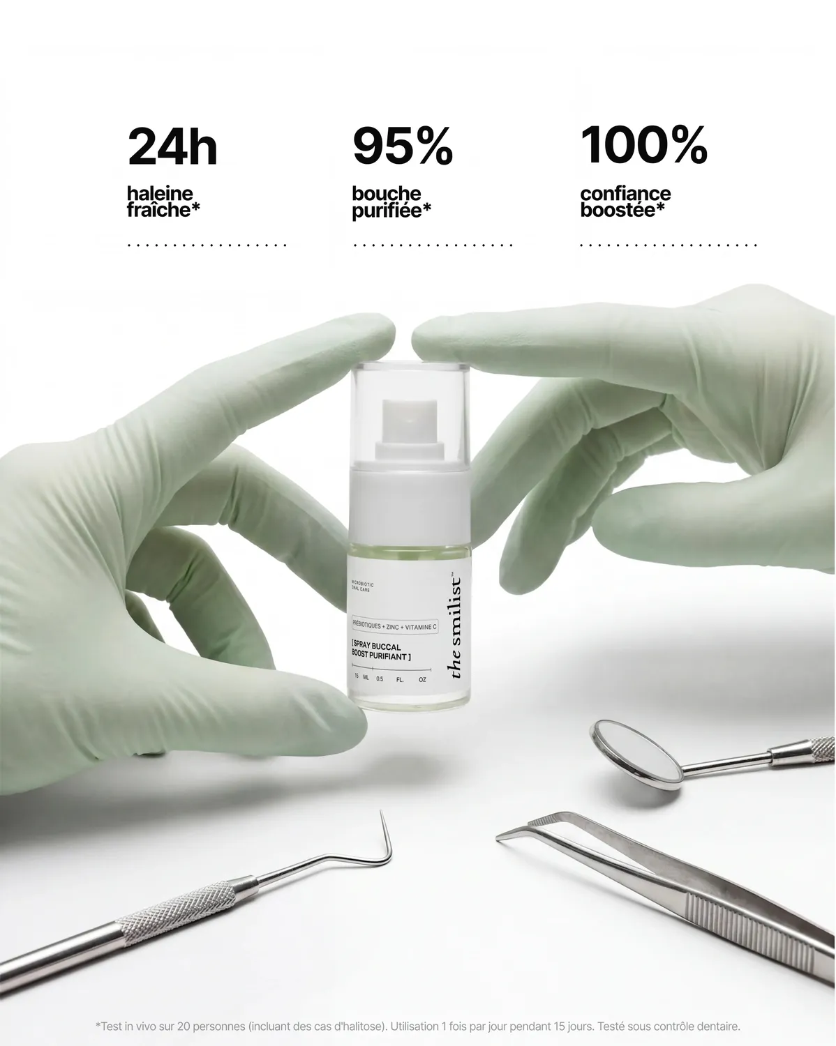 The Smilist Spray Buccal Boost Purifiant brume de bouche zinc