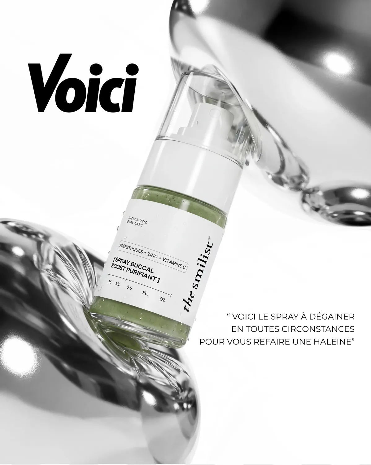 The Smilist Spray Buccal Boost Purifiant brume de bouche zinc
