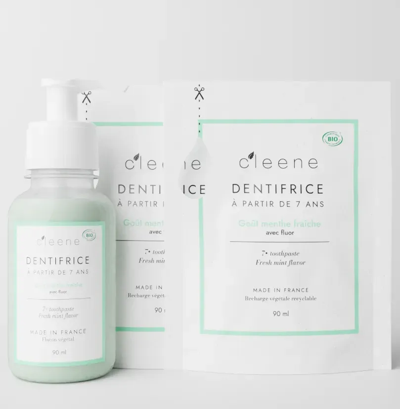 C'leene Pack Découverte 7 +/adultes dentifrice 3 x 90 ml fluor