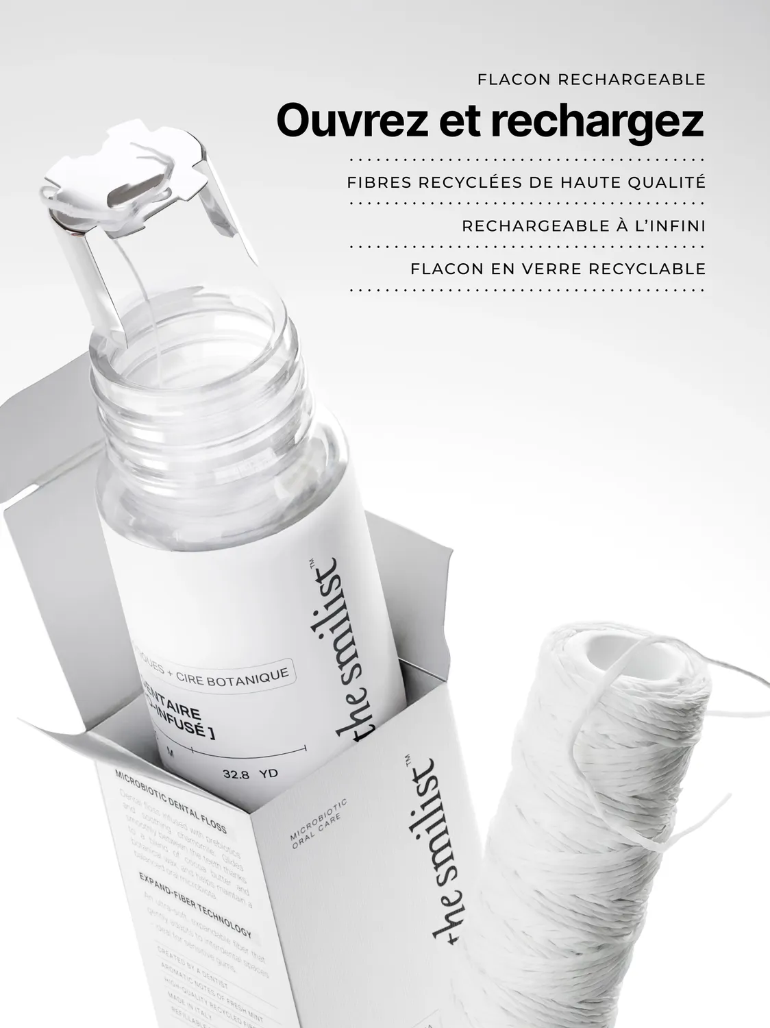 The Smilist Fil dentaire micro-infusé fil interdentaire doux