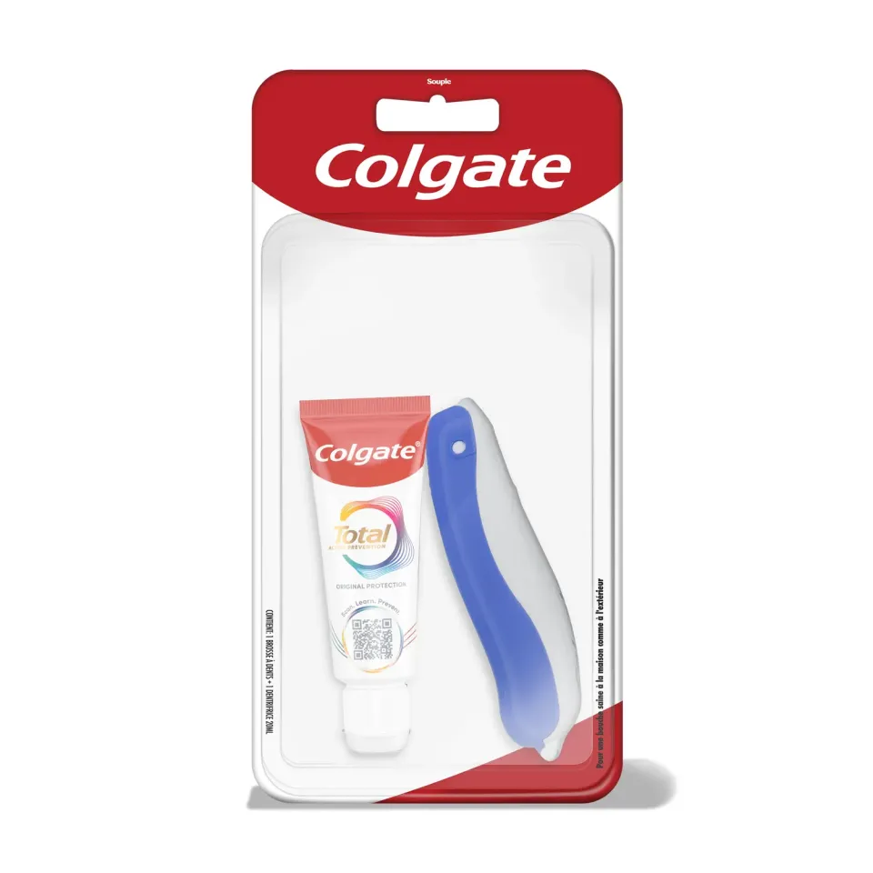 Colgate Max Fresh Medium kit de voyage 20 ml brosse pliable