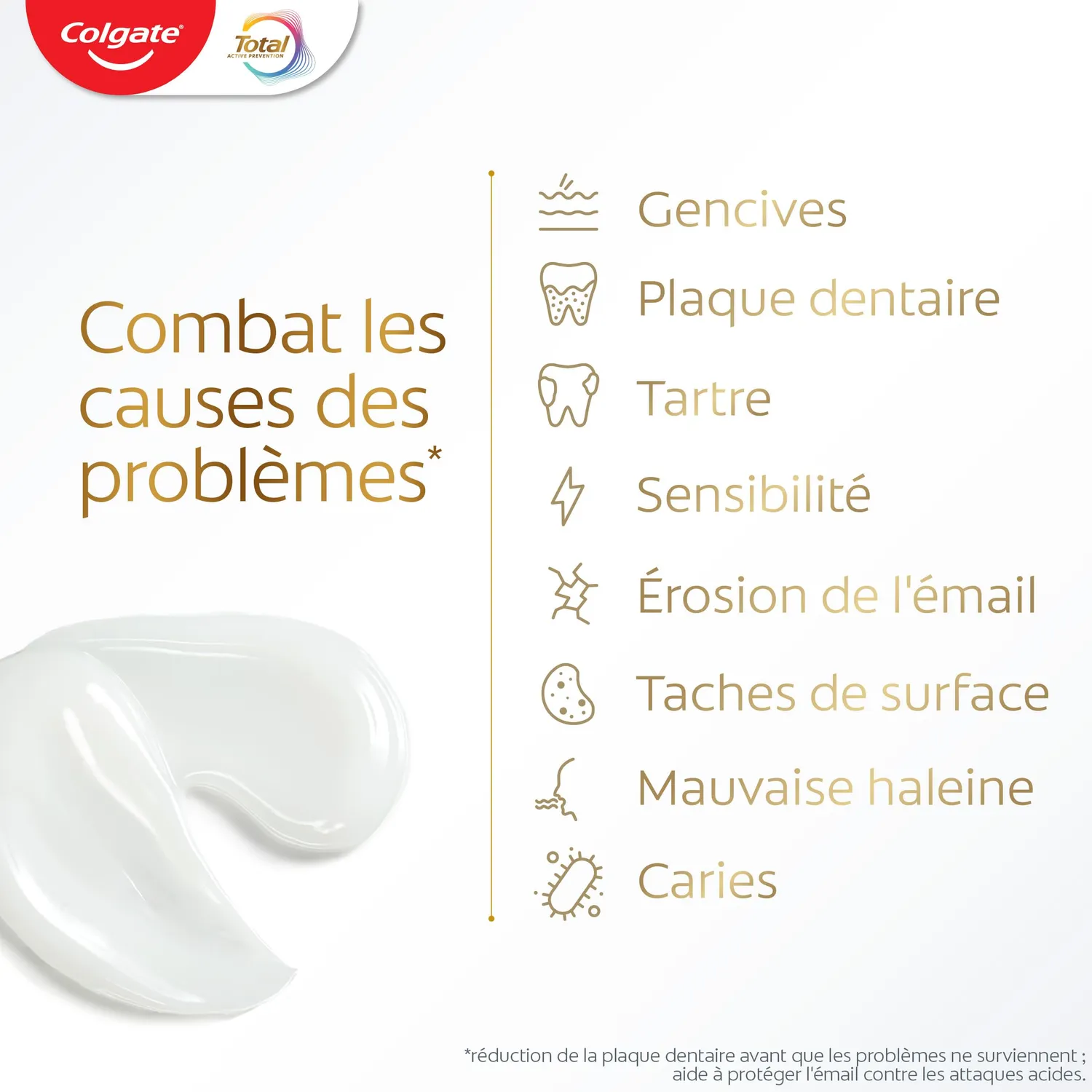Colgate Total Active Protection Caries & Érosion dentifrice 3 x 75 ml