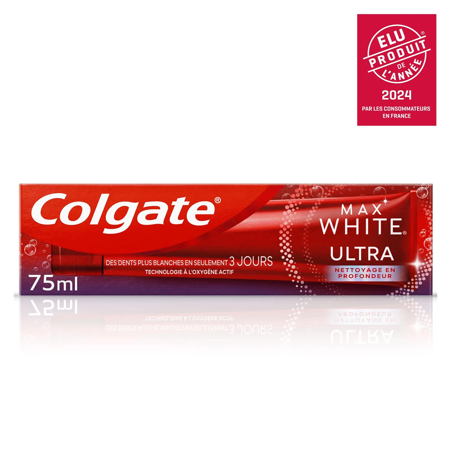 Colgate Max White Ultra Nettoyage en profondeur dentifrice 2 x 75 ml émail
