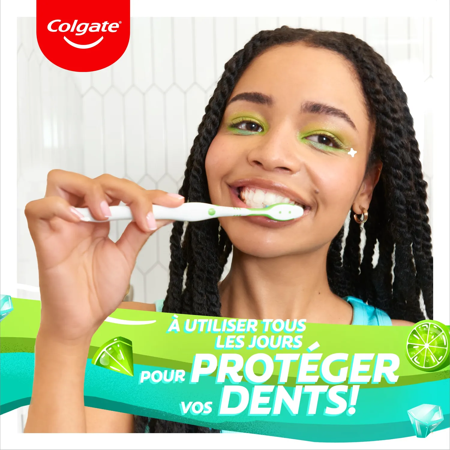Colgate Max Fresh Fruit Fusion dentifrice Citron Vert Acidulé 6 × 75 ml fluor