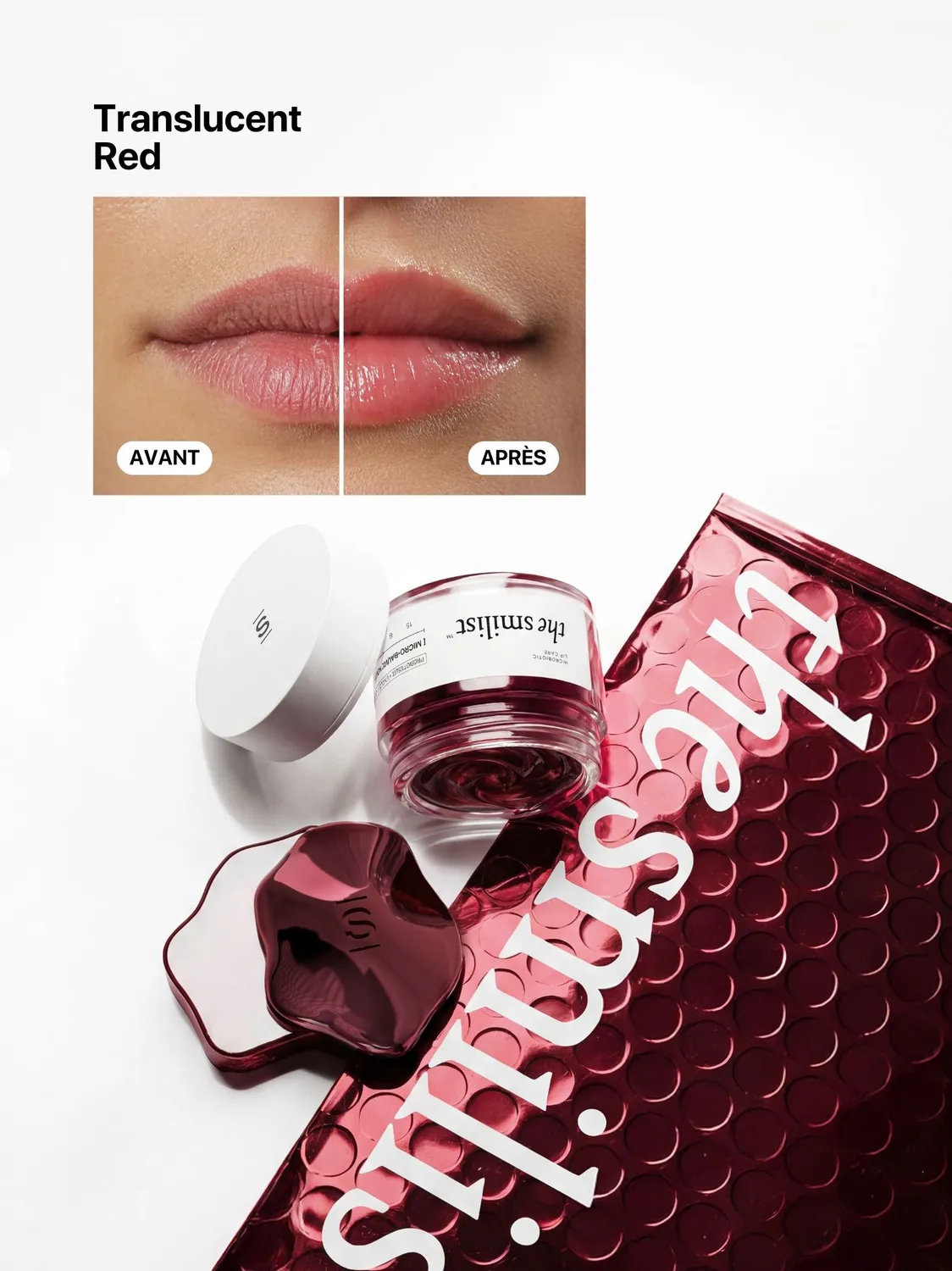 The Smilist Kit Red Kiss kit lèvres baume teinte rouge translucide