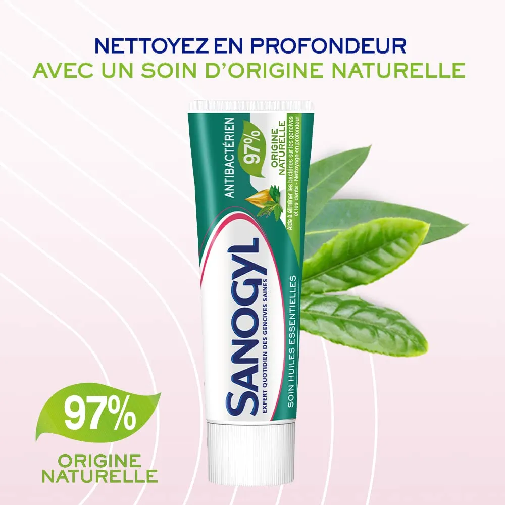 Sanogyl Soin Huiles Essentielles dentifrice 75 ml antibactérien