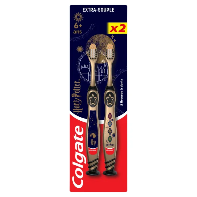 Colgate GABA Harry Potter brosse à dents enfant 2 brosses ultra-souples
