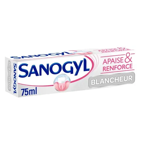 Sanogyl Apaise & Renforce dentifrice Blancheur 75 ml gencives sensibles