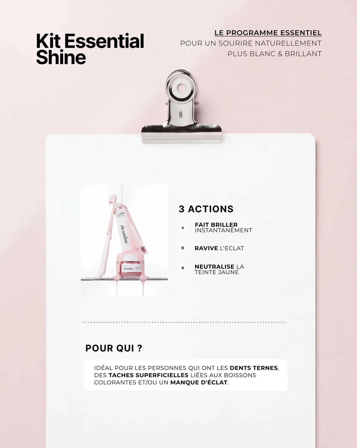 The Smilist Kit Essential Shine kit blancheur et brillance
