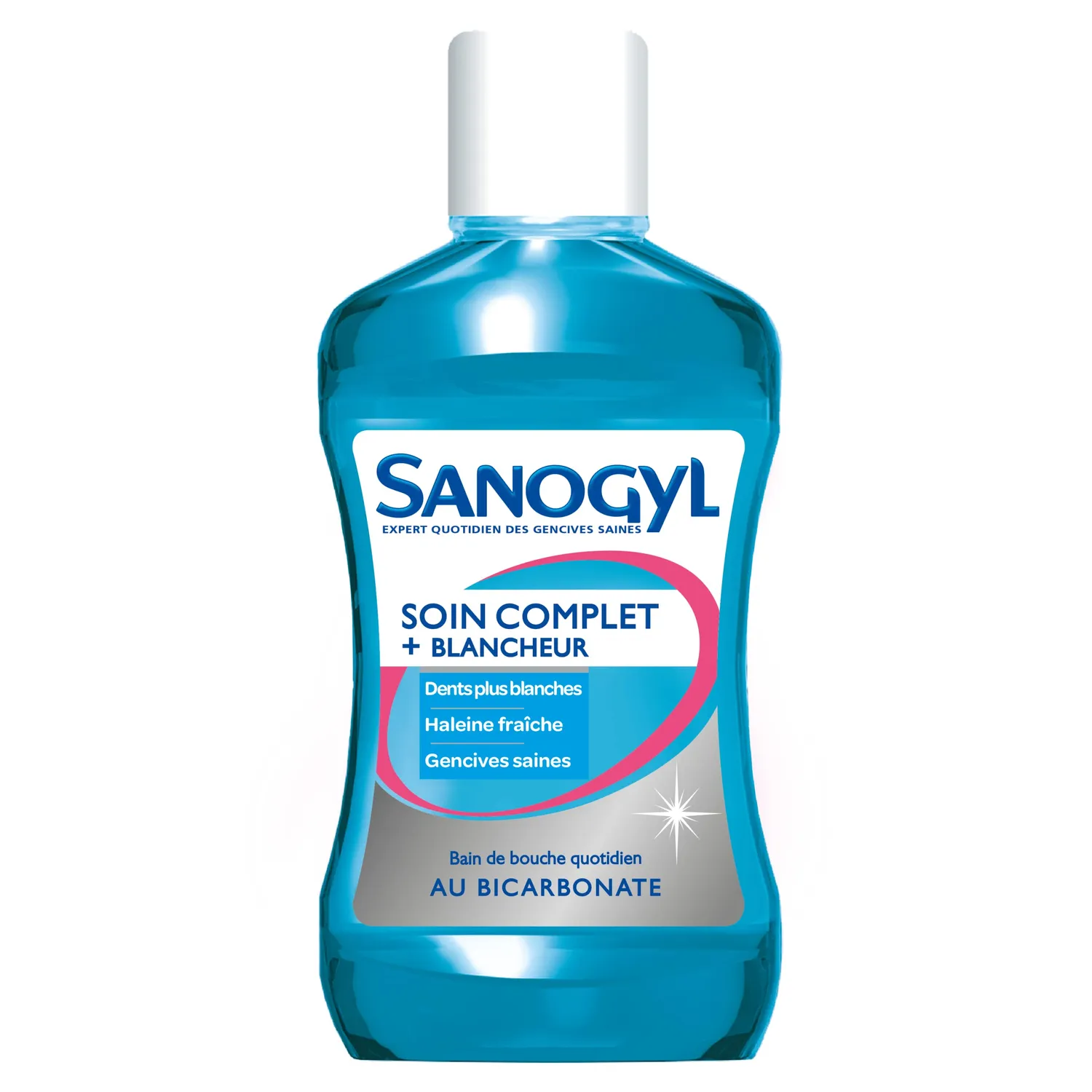 Sanogyl Soin Complet + Blancheur bain de bouche 500 ml fluor