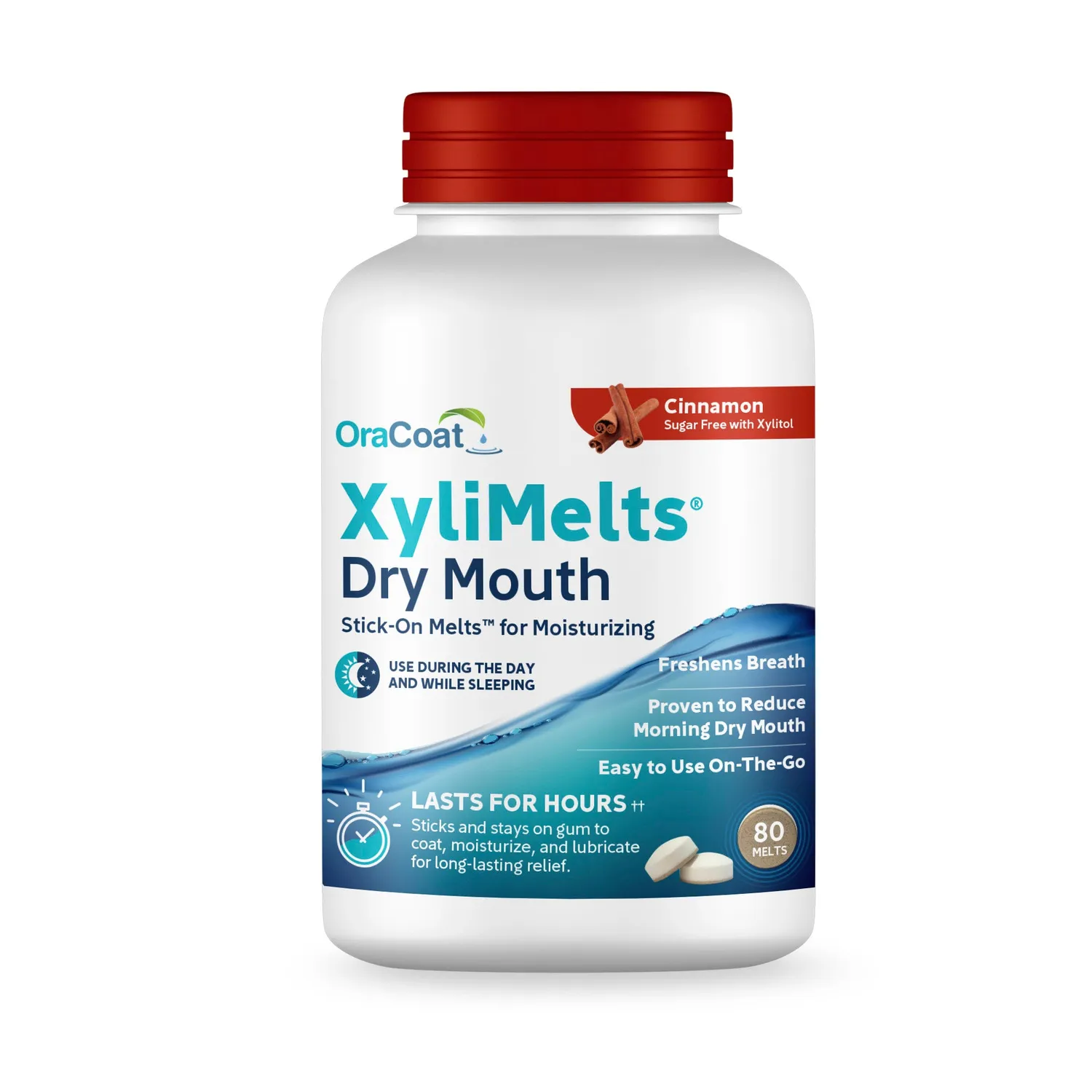 XyliMelts OraCoat XyliMelts pastilles adhésives 40 unités cannelle bouche sèche