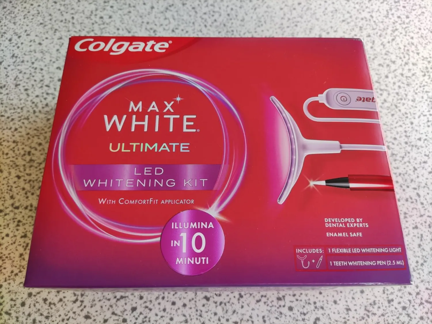 Colgate Max White Ultimate kit blanchiment LED à domicile sérum