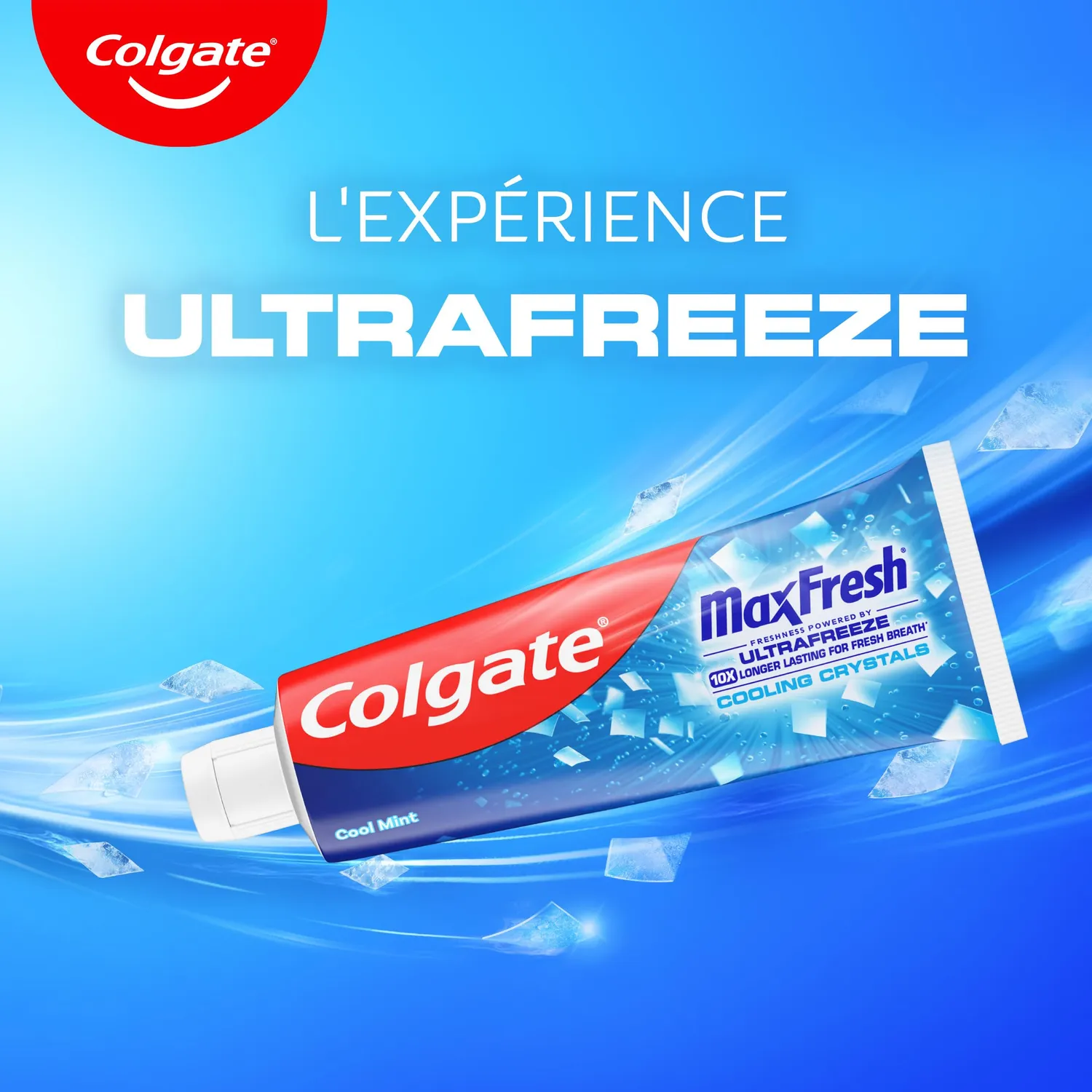Colgate Max Fresh Dentifrice Cristaux Fraîcheur 12 x 75 ml menthe glaciale