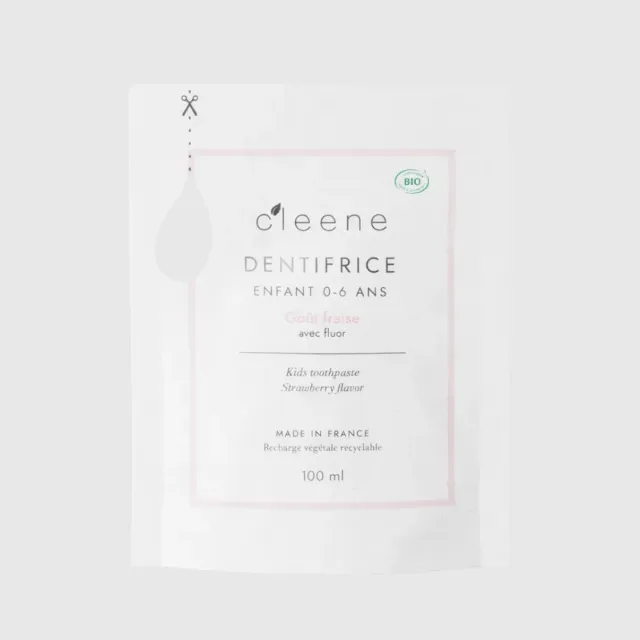 C'leene Éco-Recharge 0-6 ans dentifrice 90 ml fraise