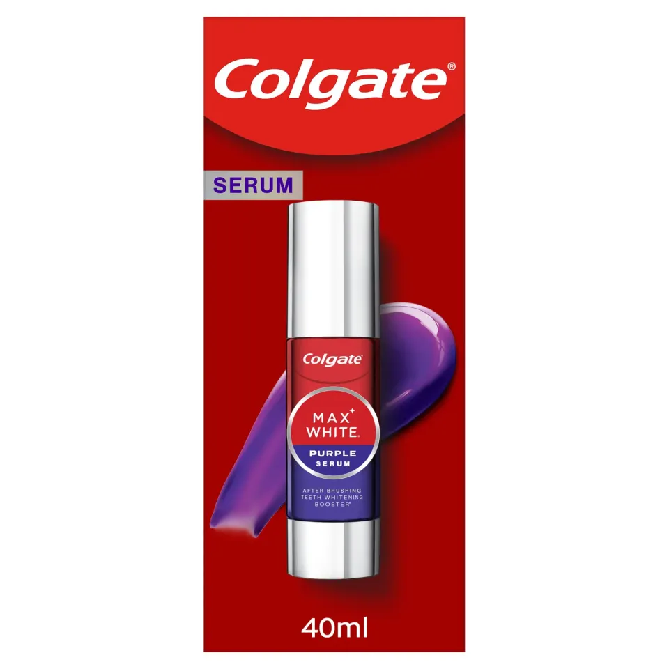 Colgate Max White Purple Reveal sérum blancheur 40 ml violet