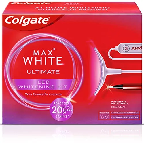 Colgate Max White Ultimate kit blanchiment LED à domicile sérum